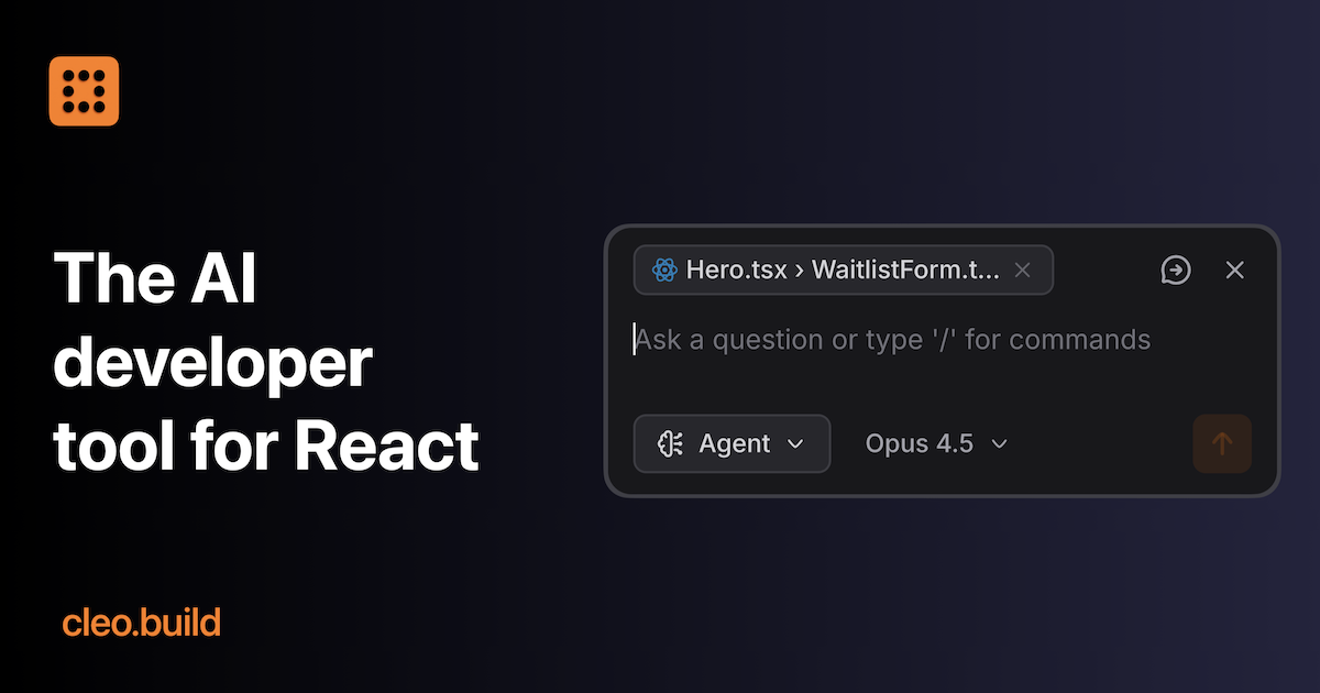 Cleograph Cleo - AI developer tool for React